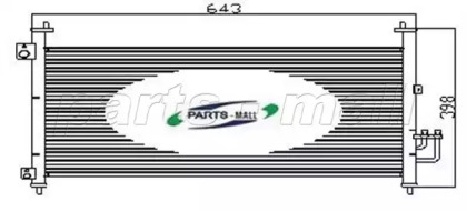 Кондиционер PARTS-MALL для HONDA CIVIC VIII Hatchback (FN, FK) 2.2 CTDi (FK3)