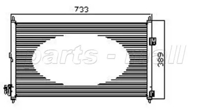 Конденсатор PARTS-MALL для NISSAN X-TRAIL (T30) 2.0