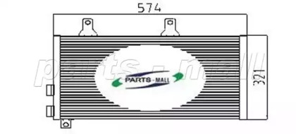 Конденсатор PARTS-MALL для ALFA ROMEO 146 (930_) 1.7 i.e. 16V (930.B1)