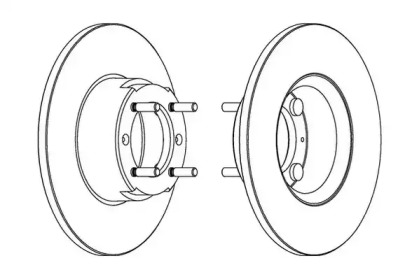 Дисковой тормозной механизм JURID для ALFA ROMEO GT (105_) V 1750 (105)