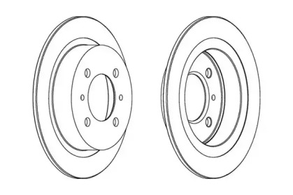 Дисковой тормозной механизм JURID для NISSAN SUNNY III Liftback (N14) 2.0 D