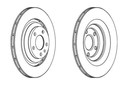 Тормозной диск JURID для AUDI A6 (4F2, C6) 2.8 FSI