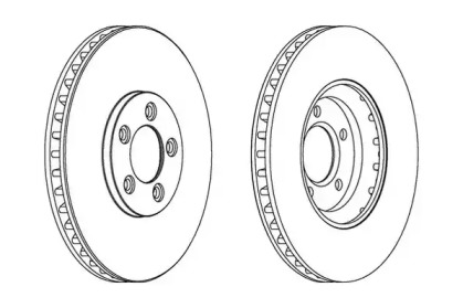Тормозной диск JURID для JAGUAR S-TYPE (X200) 2.7 D
