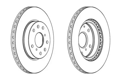 Дисковой тормозной механизм JURID для SUZUKI SX4 (EY, GY) 1.6 VVT 4x4 (RW 416)