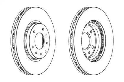 Тормозной диск JURID для MAZDA CX-9 (TB) 3.7 AWD