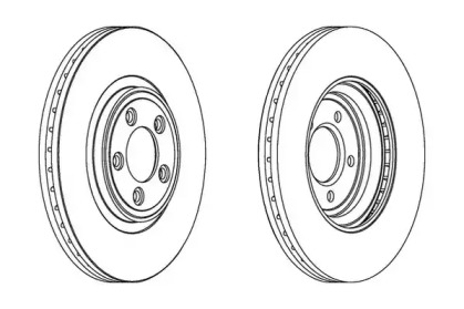 Тормозной диск JURID для JAGUAR S-TYPE (X200) 2.7 D
