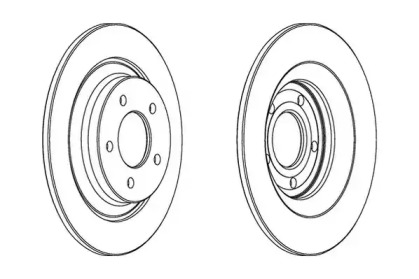 Тормозной диск JURID для MAZDA 5 (CR19) 2.0 CD