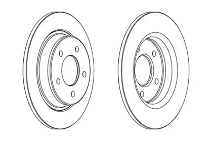 Тормозной диск JURID для MAZDA 3 седан (BL) 2.0 MZR DISI