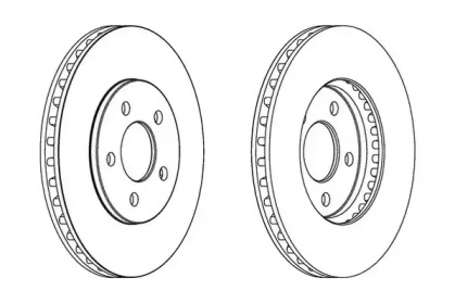 Дисковой тормозной механизм JURID для CHRYSLER SEBRING купе (FJ) 2.5 LE