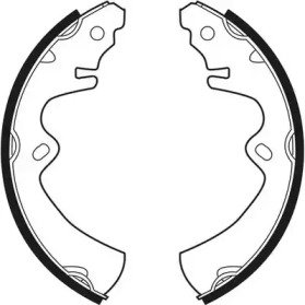 Барабанный тормозной механизм JURID для MAZDA 323 I Station Wagon (FA) 1.3