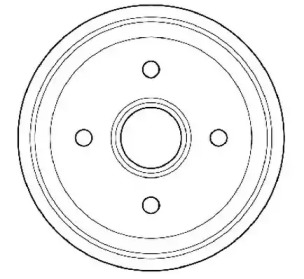 Тормозной барабан JURID для PEUGEOT 106 I (1A, 1C) 1.6