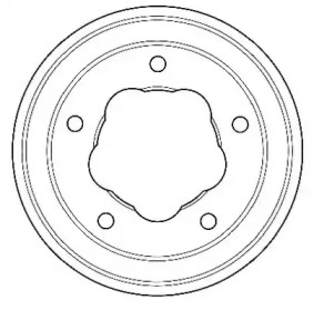 Тормозной барабан JURID для FORD TRANSIT автобус (V_ _) 2.5 D (VAS, VBL, VIL, VUL, VZS)