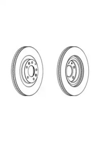 Тормозной диск JURID для MAZDA CX-9 (TB) 3.7 AWD