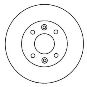 Тормозной диск JURID для NISSAN KUBISTAR (X76) 1.5 dCi