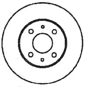 Тормозной диск JURID для ALFA ROMEO 164 (164_) 3.0 24V (164.K1)