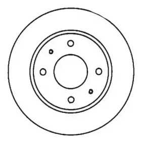Тормозной диск JURID для MITSUBISHI GALANT V седан (E5_A, E7_A, E8_A) 2.5 V6-24 4WD (E88A)