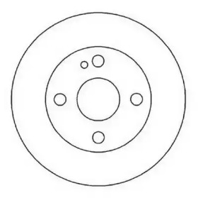 Тормозной диск JURID для MAZDA 323 S IV (BG) 1.3 16V