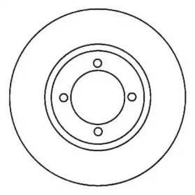 Тормозной диск JURID для MAZDA 121 III (JASM, JBSM) 1.8 D