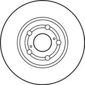 Тормозной диск JURID для TOYOTA AVENSIS (_T22_) 1.6 (AT220_)