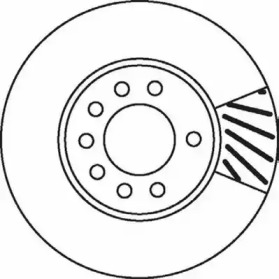 Тормозной диск JURID для CHEVROLET ZAFIRA (F75) 2.0
