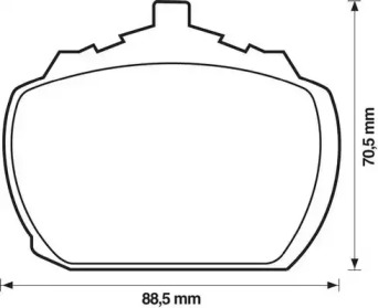 Дисковой тормозной механизм JURID для FORD TRANSIT Фургон (V_ _) 2.4 D (VVS)