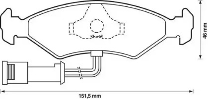 Запчасти для ТО JURID для FORD FIESTA III (GFJ) 1.6