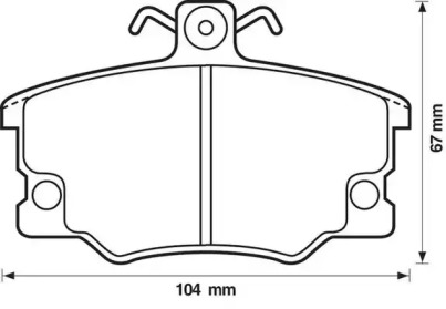 Тормозные колодки JURID для ALFA ROMEO 146 (930_) 1.7 i.e. 16V (930.B1)