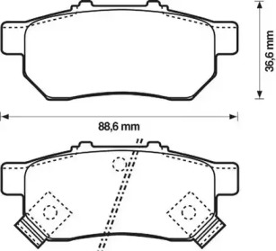 Дополнительные работы JURID для HONDA CIVIC VI седан (EJ, EK) 1.6 VTi (EK4)