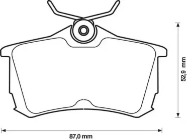 Тормозные колодки JURID для HONDA ACCORD VII Tourer (CM, CN) 2.4 (CM2)