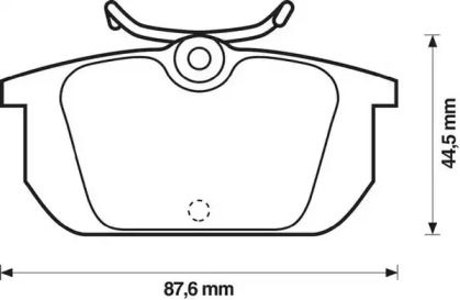 Тормозные колодки JURID для ALFA ROMEO 146 (930_) 1.7 i.e. 16V (930.B1)