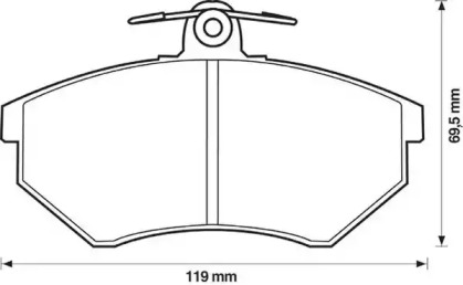 Запчасти для ТО JURID для VW CADDY II Variant (9K9B) 1.4