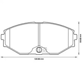 Дисковой тормозной механизм JURID для NISSAN AVENIR (W11) 2.0