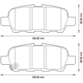 Дисковой тормозной механизм JURID для NISSAN LEAF (ZE0) Electric
