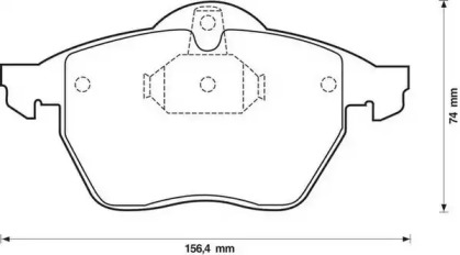 Дисковой тормозной механизм JURID для SAAB 900 II Кабриолет 2.5 -24 V6