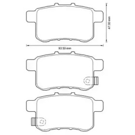Тормозные колодки JURID для HONDA ACCORD VIII универсал (CW) 2.2 i-DTEC (CW3)