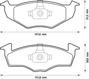 Запчасти для ТО JURID для VW POLO (6N1) 64 1.9 D