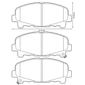 Тормозные колодки JURID для HONDA ACCORD VIII универсал (CW) 2.2 i-DTEC (CW3)