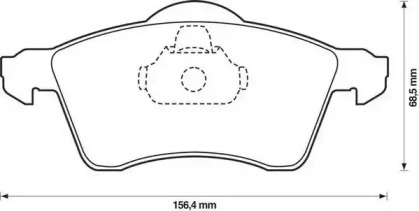 Дисковой тормозной механизм JURID для VW TRANSPORTER IV c бортовой платформой/ходовая часть (70XD) 1.9 TD