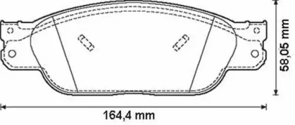 Тормозные колодки JURID для JAGUAR S-TYPE (X200) 2.5 V6