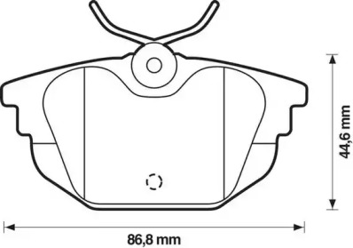 Тормозные колодки JURID для ALFA ROMEO 146 (930_) 1.7 i.e. 16V (930.B1)