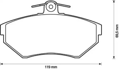 Запчасти для ТО JURID для VW CADDY II Variant (9K9B) 1.4