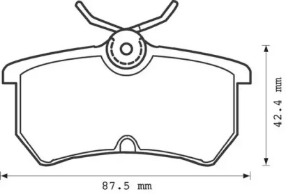Тормозные колодки JURID для FORD FOCUS седан (DFW) 1.8 16V
