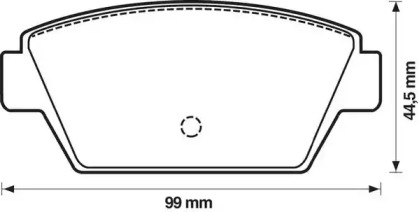 Тормозные колодки JURID для MITSUBISHI LANCER V (CB_A, CD_A, CE_A) 1.6 16V 4WD (CD4A)