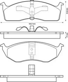 Запчасти для ТО JURID для DODGE NEON 2.0 16V