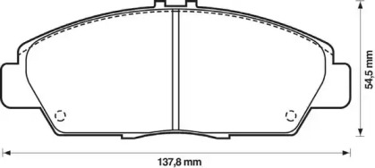 Запчасти для ТО JURID для HONDA ACCORD IV (CB) 2.0 i 16V (CB3)