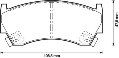 Дисковой тормозной механизм JURID для NISSAN ALMERA I (N15) 2.0 D