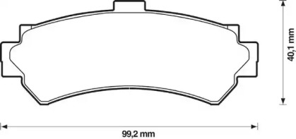 Дисковой тормозной механизм JURID для NISSAN ALMERA I (N15) 2.0 D