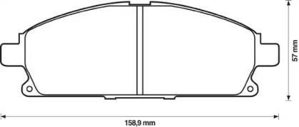 Запчасти для ТО JURID для NISSAN X-TRAIL (T30) 2.2 dCi 4x4