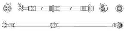 тормозные шланги JURID для NISSAN MICRA IV (K13) 1.2 DIG-S