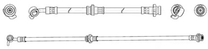 тормозные шланги JURID для NISSAN MICRA IV (K13) 1.2 DIG-S
